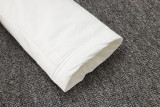 2024-25 White Hooded Windbreaker Fabric Cotton Coat #G262光板