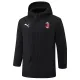 2024-25 ACM Black Hooded Windbreaker Fabric Cotton Coat #G254(红标)