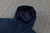 2024-25 Marseille Royal Blue Hooded Windbreaker Fabric Cotton Coat #G245(白标)