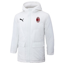 2024-25 ACM White Hooded Windbreaker Fabric Cotton Coat #G256(红标)