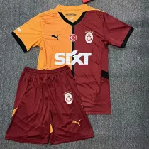 2024-25 Galatasaray Home Kids Soccer Jersey *右袖广告
