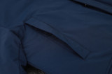2024-25 Dortmund Royal Blue Hooded Windbreaker Fabric Cotton Coat #G252