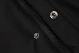 2024-25 Man City Black Hooded Windbreaker Fabric Cotton Coat #G242(绿彪标)