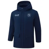 2024-25 Napoli Royal Blue Hooded Windbreaker Fabric Cotton Coat #G238
