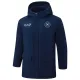 2024-25 Napoli Royal Blue Hooded Windbreaker Fabric Cotton Coat #G238