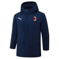 2024-25 ACM Royal Blue Hooded Windbreaker Fabric Cotton Coat #G258(红标)