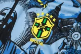2024-25 Brazil Gray Blue Jacket Tracksuit #A814(喷墨)