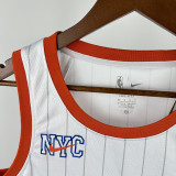 2024-25 KNICKS BRIDGES #25 White City Edition Top Quality Hot Pressing NBA Jersey