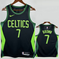 2024-25 CELTICS BROWN #7 Black City Edition Top Quality Hot Pressing NBA Jersey