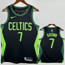 2024-25 CELTICS BROWN #7 Black City Edition Top Quality Hot Pressing NBA Jersey