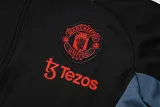 2024-25 Man Utd Black Jacket Tracksuit #A796