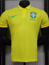 2024-25 Brazil Yellow Special Edition Player Version Soccer Jersey *有领