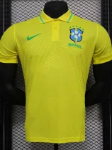 2024-25 Brazil Yellow Special Edition Player Version Soccer Jersey *有领
