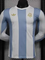 2024-25 Argentina 50th Anniversary Long Sleeve Player Version Soccer Jersey (长袖球员)