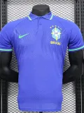 2024-25 Brazil Blue Special Edition Player Version Soccer Jersey (有领)