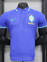 2024-25 Brazil Blue Special Edition Player Version Soccer Jersey *有领