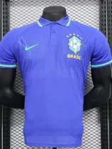 2024-25 Brazil Blue Special Edition Player Version Soccer Jersey *有领