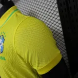 2024-25 Brazil Yellow Special Edition Player Version Soccer Jersey (有领)