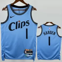 2024-25 Clippers HARDEN #1 Blue City Edition Top Quality Hot Pressing NBA Jersey