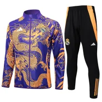2024-25 RMA Purple Jacket Tracksuit #A799(喷墨龙)