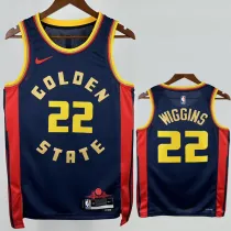 2024-25 WARRIORS WIGGINS #22 Royal blue City Edition Top Quality Hot Pressing NBA Jersey