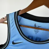 2024-25 Clippers WESTBROOK #0 Blue City Edition Top Quality Hot Pressing NBA Jersey