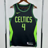 2024-25 CELTICS HOLIDAY #4 Black City Edition Top Quality Hot Pressing NBA Jersey