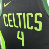 2024-25 CELTICS HOLIDAY #4 Black City Edition Top Quality Hot Pressing NBA Jersey