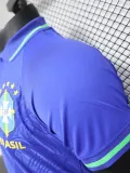 2024-25 Brazil Blue Special Edition Player Version Soccer Jersey (有领)