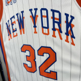 2024-25 KNICKS TOWNS #32 White City Edition Top Quality Hot Pressing NBA Jersey