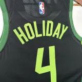 2024-25 CELTICS HOLIDAY #4 Black City Edition Top Quality Hot Pressing NBA Jersey