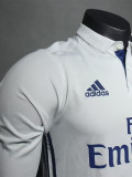 2016-2017 RMA Home Player Version 长袖球员 Long Sleeve Retro Soccer Jersey