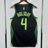 2024-25 CELTICS HOLIDAY #4 Black City Edition Top Quality Hot Pressing NBA Jersey