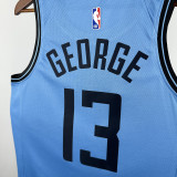 2024-25 Clippers GEORGE #13 Blue City Edition Top Quality Hot Pressing NBA Jersey