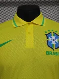 2024-25 Brazil Yellow Special Edition Player Version Soccer Jersey (有领)