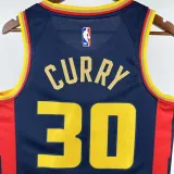 2024-25 WARRIORS CURRY #30 Royal blue City Edition Top Quality Hot Pressing NBA Jersey
