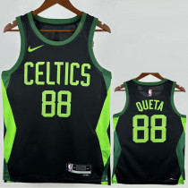 2024-25 CELTICS QUETA #88 Black City Edition Top Quality Hot Pressing NBA Jersey