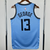 2024-25 Clippers GEORGE #13 Blue City Edition Top Quality Hot Pressing NBA Jersey