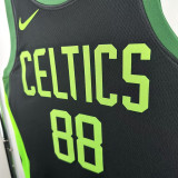 2024-25 CELTICS QUETA #88 Black City Edition Top Quality Hot Pressing NBA Jersey