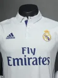 2016-2017 RMA Home Player Version 长袖球员 Long Sleeve Retro Soccer Jersey