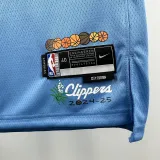 2024-25 Clippers WESTBROOK #0 Blue City Edition Top Quality Hot Pressing NBA Jersey