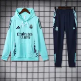 2024-25 RMA Light green Hoodie Tracksuit (卫衣套装)