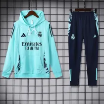2024-25 RMA Light green Hoodie Tracksuit (卫衣套装)