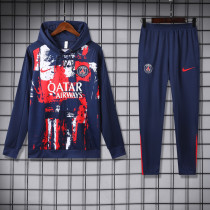 2024-25 PSG Royal Blue Hoodie Tracksuit (卫衣套装)
