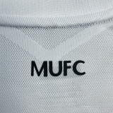 2010-2011 Man Utd Away White Long sleeve Retro soccer jersey (长袖)决赛字