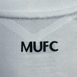 2010-2011 Man Utd Away White Long sleeve Retro soccer jersey (长袖)决赛字