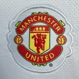 2010-2011 Man Utd Away White Long sleeve Retro soccer jersey (长袖)决赛字