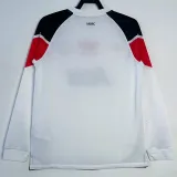 2010-2011 Man Utd Away White Long sleeve Retro soccer jersey (长袖)决赛字
