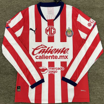 2024-25 Chivas Home Long Sleeve Soccer Jersey (长袖)