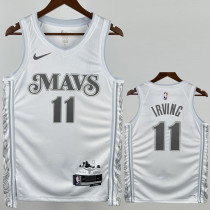 2024-25 Dallas Mavericks IRVING #11 White City Edition Top Quality Hot Pressing NBA Jersey